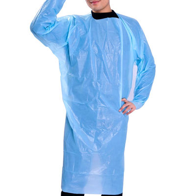 Anti Virus CPE Gown , Breathable Long Sleeve Disposable Apron