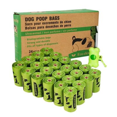 wholesale custom 100% biodegradable pet doggy poo bag dog waste bags with dispenser