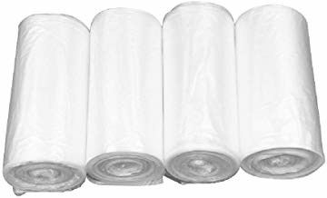 Leak-Proof Clear 4 Gallon Trash Can Liners 100Pk Small Coreless Plastic Garbage Bags Perfect for Bathroom Wastebaskets Kitchen