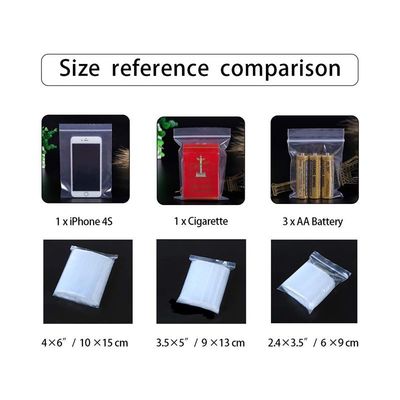 Reusable plastic clear clothing packaging different sizes  poly bag transparent zipper bag