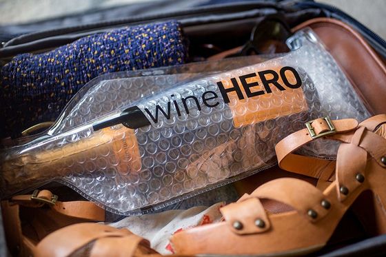 Reusable Bubble Wrap Wine Bags Impact Resistant With Custom Logo