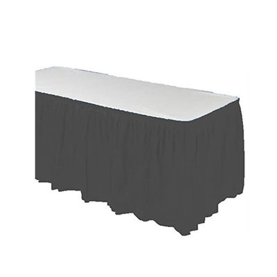 Solid Color Disposable Plastic Table Skirts