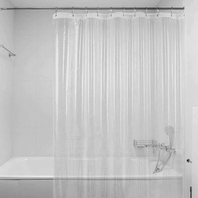 Wholesale Clear Transparent PEVA Plastic Waterproof Thick Disposable Shower Curtains