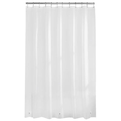 Odorless Clear Plastic Shower Curtain Machine Washable With Highly Compatible Design