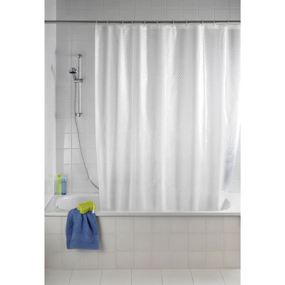 Odorless Clear Plastic Shower Curtain Machine Washable With Highly Compatible Design