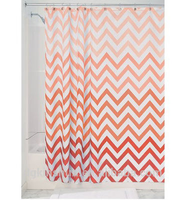 Gradient Water Repellent Fabric Shower Curtain