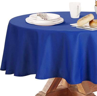 Waterproof Custom Printing Table Cover PEVA Plastic Round Table Cloth For Banquet