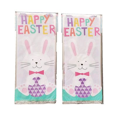 Easter Bunny Printed Plastic Cellophane Treat Bags For Desserts Packing