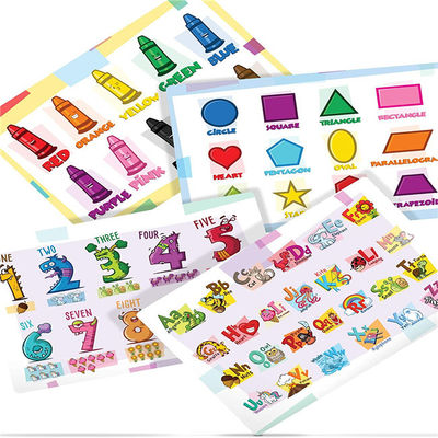 LDPE 2mils Disposable Baby Placemats Educational For Kids