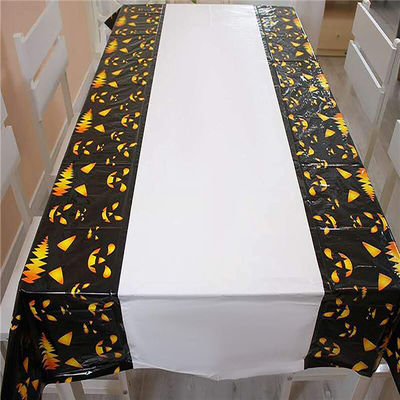 PEVA Gravure printing Halloween Table Cloth SQP Plastic Table Cover